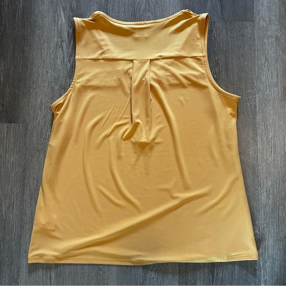 Anne Klein NWOT, Business Casual, Everyday, Layer Mustard Sleeveless Tank Top - Picture 3 of 9